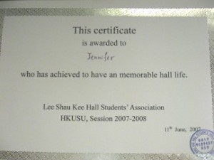 "who has achieved to have an memorable hall life."
