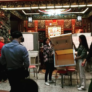 temple voting station in Taipei